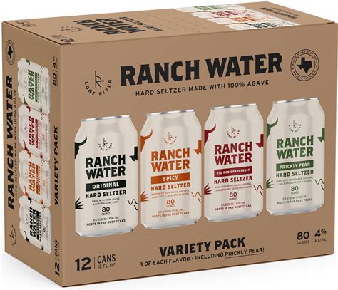 Lone River Ranch Water Hard Seltzer Variety Pack 12 pack/12 oz can ...