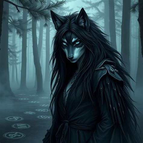 Enchanting Wolf-Human Hybrid: A Fusion of Beauty and Mystery