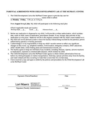 Fillable Online fcs uga Enrollment Forms - College of Family and ...