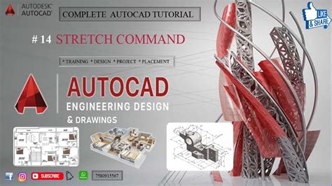 Autocad Stretch Tutorial 的图像结果