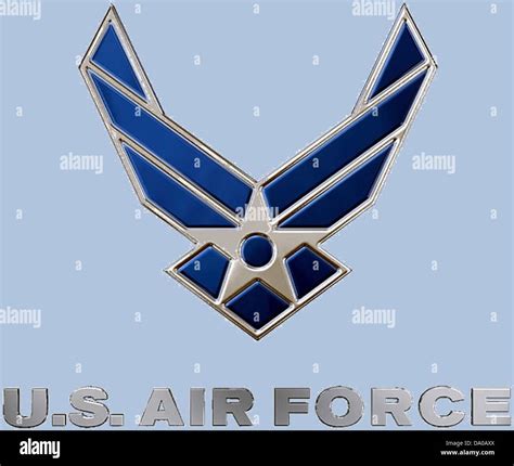 The new U.S. Air Force logo, symbolizing modern military aviation and ...