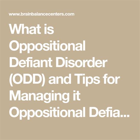 oppositional defiant disorder cognitive behavioral therapy