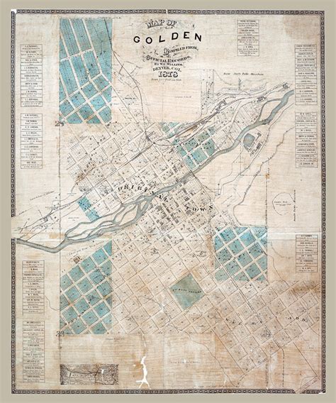 Map Of Golden Colorado Area