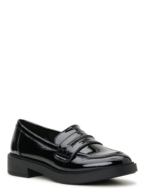 Time and Tru Women's Penny Loafers, Sizes 6-11, Wide Width Available ...