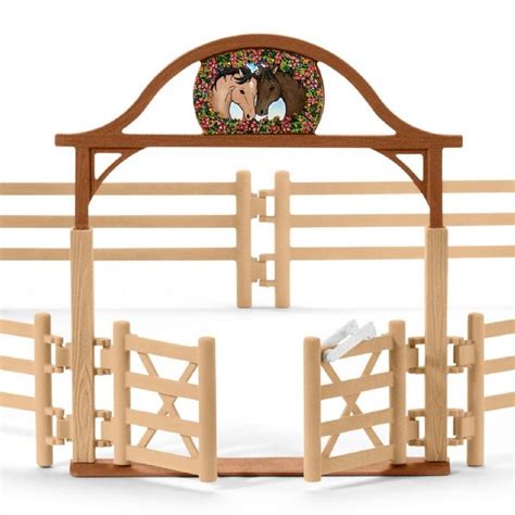 Hesteinnhegning med inngangsport - Schleich Horse Club 42434 Shop ...