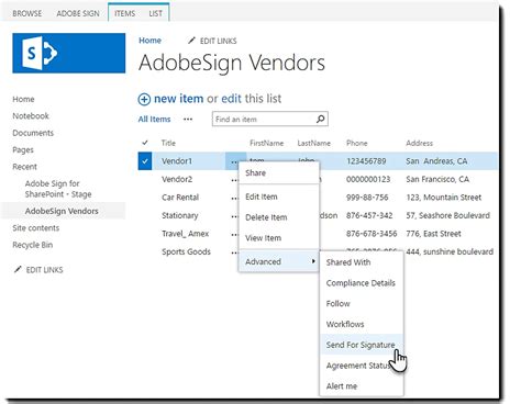 Adobe Sign SharePoint Integration 的图像结果