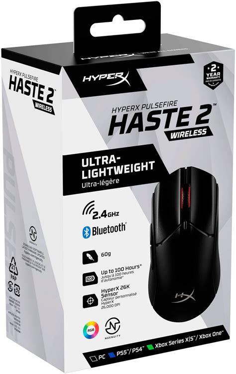 Image result for HyperX Pulsefire Haste White RGB