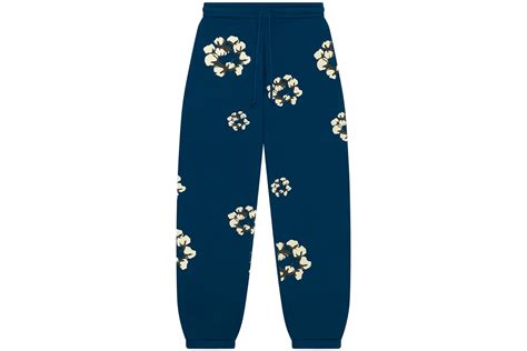 Denim Tears x CPFM Cactus Tears Wreath Sweatpants Navy Men's - FW24 - US
