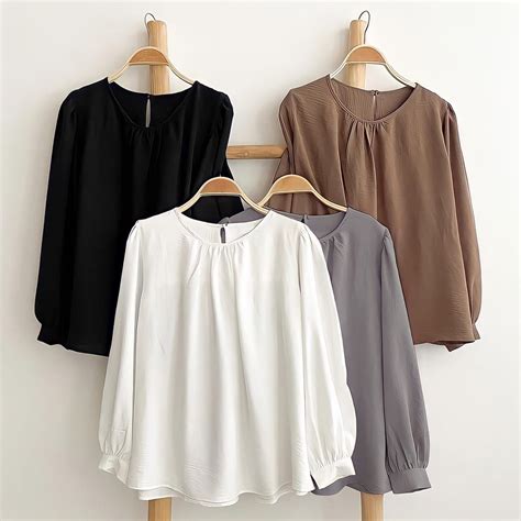 LATEST WOMEN'S BLOUSE WOMEN'S CLOTHING NADIA BLOUSE | Shopee Malaysia