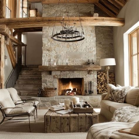 12 Rustic Living Room Ideas: Cozy Charm with Natural Elements and ...