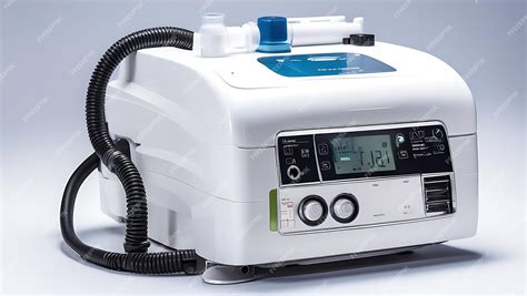 Photo of BiPAP Machine Bilevel Positive Airway Pressure Isolated on white glossy background ...