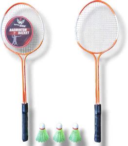 SPO Zone DR_201 _Set Of 2 Badminton With 3 Piece Nylon Shuttle ...