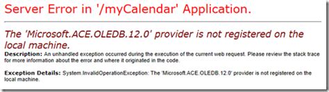 Microsoft.ace.oledb.12.0 Error 的图像结果