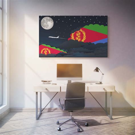 Eritrea Night Clouds Canvas Print Framed – Hot Cold Plus