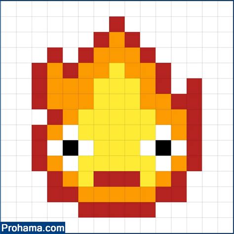 Fire Pixel Art | 10x10 Pixel Art