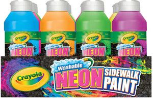 CRAYOLA Crayola Tray of Neon Sidewalk Paint - Crayola Tray of Neon ...