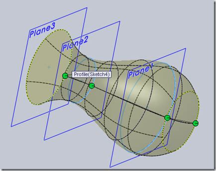 Solidworks Lofted Boss/Base 的图像结果