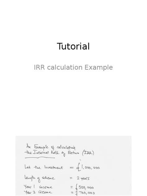 IRR Calculation Tutorial 的图像结果