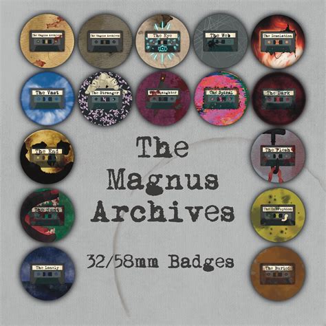 The Magnus Archives - the Fears - 32/58mm Badges - Etsy