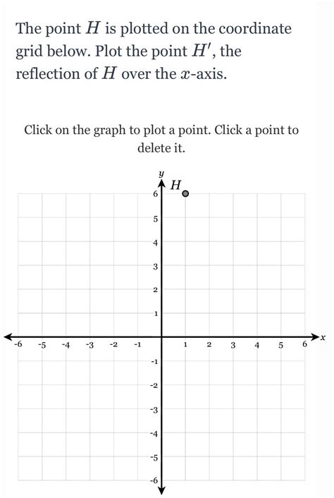 [SOLVED] The point H is plotted on the coordinate grid below. Plot ...