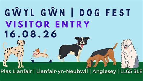GŴYL GŴN | DOG FEST 16 AUG 2026 VISITOR TICKET Plas Llanfair LL65 3LE ...