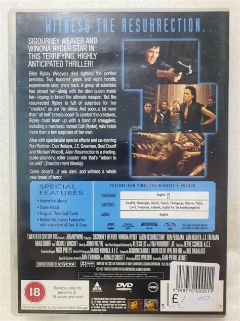 Image result for Alien Resurrection DVD