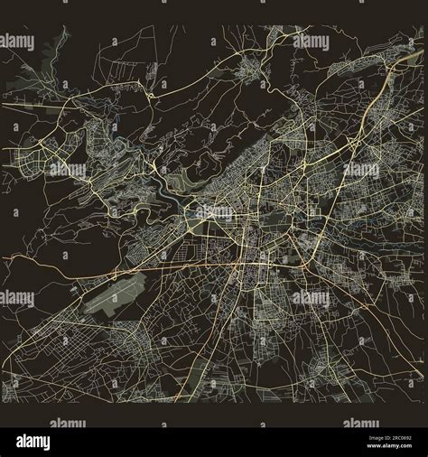 Vector City Map of Damascus, Syria Stock Vector Image & Art - Alamy