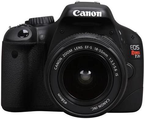 Canon EOS Rebel T2i Black Digital SLR Camera w/ EF-S 18-55mm f/3.5-5.6 ...