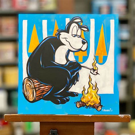Hamm's Bear "Flame" Painting and Prints by MN Artist Adam Turman ...