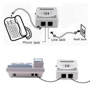 Shakti Telecom Extra-Loud Telephone Ringer Strobe Light Flasher Bell ...