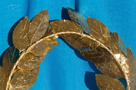 Golden Laurel Wreath Crown Ancient Greek Style Bay Leaves Leaf Crown ...