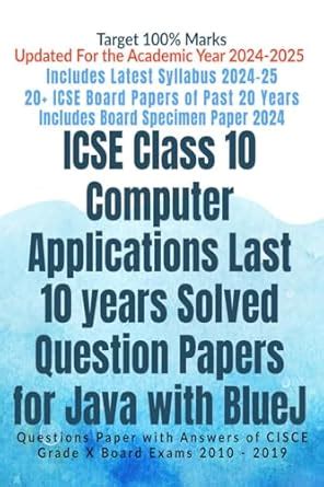 ICSE Class 10 Computer Applications Last 10 years Solved Question ...