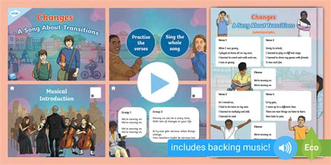 👉 Changes - A Song About Transitions (teacher made)