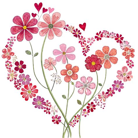 Download Flower Heart, Valentine Motif, Heart Of Flowers. Royalty-Free ...