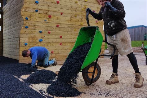 Wet pour rubber Nottingham - Adventure playground surfacing - 01933 716018