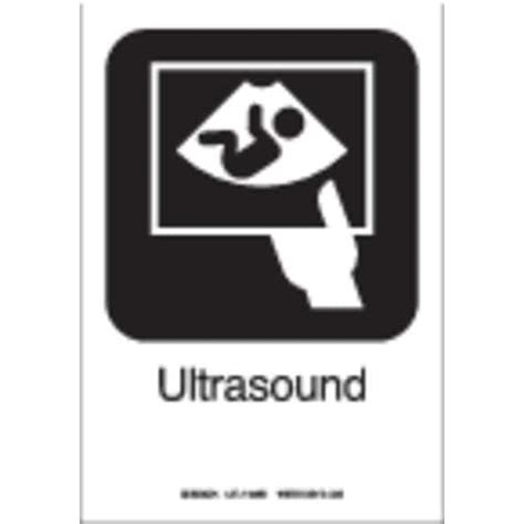 Brady Hospital Sign, 10"X7", Aluminum, Legend: Ultrasound, 142443 ...