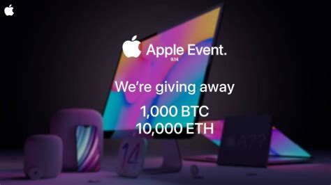 Apple - 1,000 BTC and 10,000 ETH Giveaway — Teletype