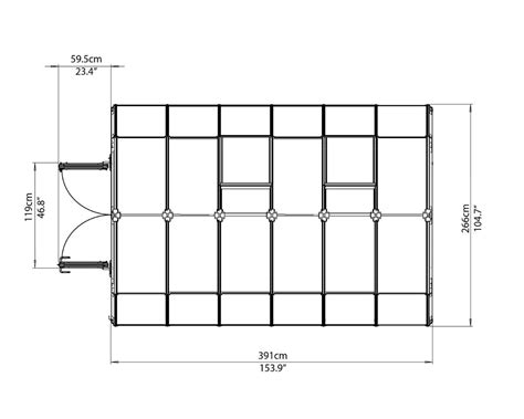 Canopia By Palram Hobby Gardener 2 8X12 Greenhouse [HG7112] | Free Shipping