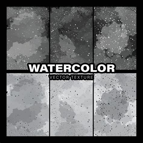 Bundle of watercolor splash filter background freehand drawings. Ink ...