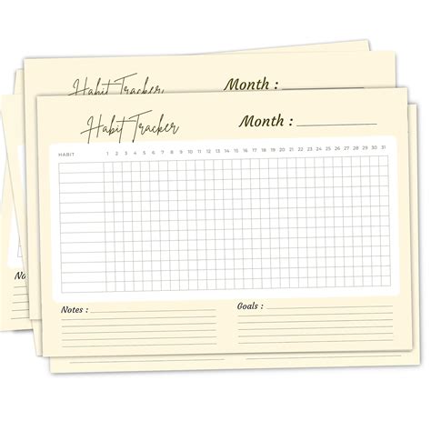 Trueflair Monthly Habit Tracker (A4 Size,13 Sheets) Undated Planner ...