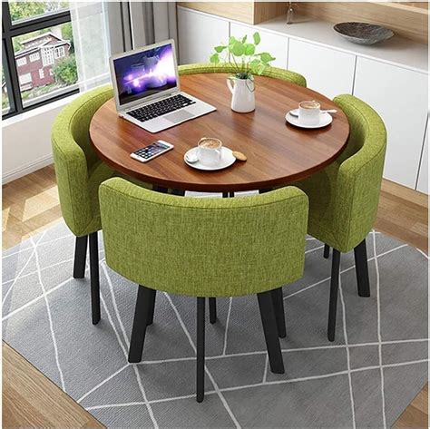 Amazon.com: SWHSWQ Circle Conference Table, Office Round Conference ...