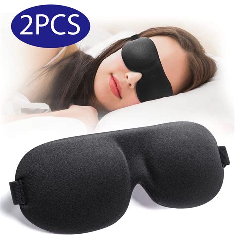 Sissinoceros Sleep Mask for Side Sleepers 3D Contoured Design Blackout ...