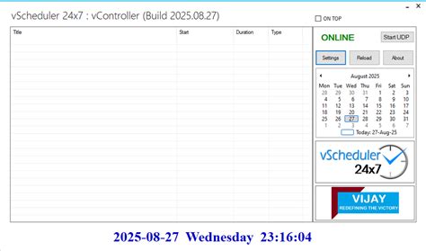 vScheduler 24x7 : NEW vMix Scheduler - Features