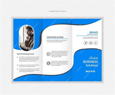 A modern and unique business brochure template | Premium Vector