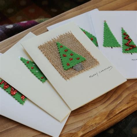 Handmade Christmas Cards - Green Trees | Christmas cards handmade ...