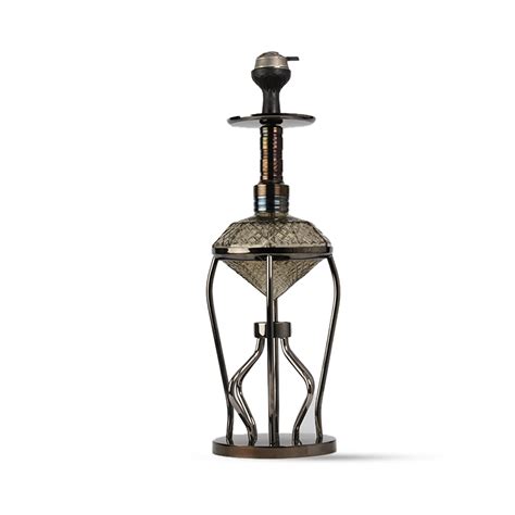 Buy Gemstone Hookah - Black Stem (Black Base) – shopdop.in