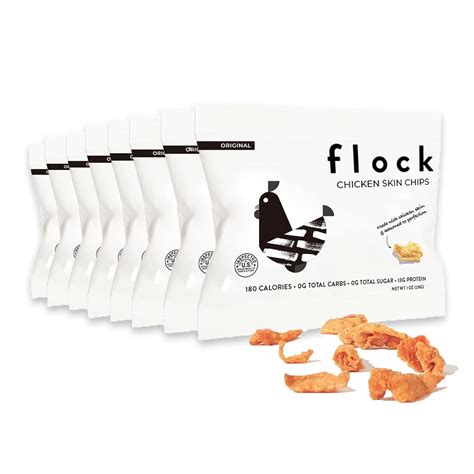 Amazon.com: Flock Keto Chicken Skin Chips | Original Flavor | Low Carb ...