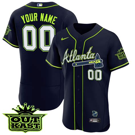 Atlanta Braves Outkast Flex Base Custom Jersey V3 – All Stitched – TXTrend Shop