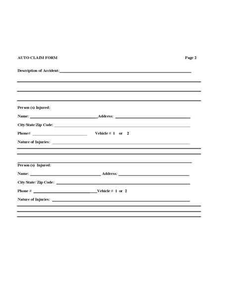 Image result for Auto Insurance Claim Form