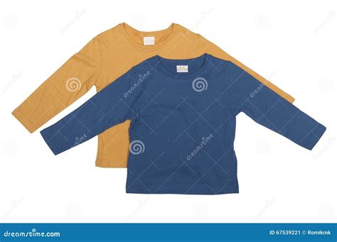 Blue and yellow shirts stock image. Image of composition - 67539221